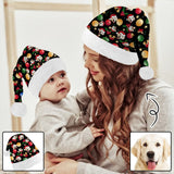 Custom Pet Dog Face Merry Christmas Gift Christmas Hat
