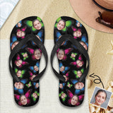 Custom Face Butterfly Flip Flops For Both Man And Woman Funny Gift For Vacation,Wedding Ideas For Guests