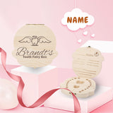 Custom Name Angelbaby Tooth Children's Wooden Tooth Box