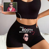 Custom Underwear with Face Personalized This Booty Women's Boyshort Panties Anniversary Gift