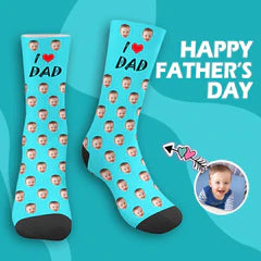 Custom gift socks for dad/mom