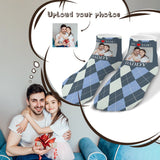 Father's Day-Custom Photo We Love You Daddy Socks Low Cut Ankle Socks