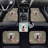 Custom Pet Face Car Floor Mats Automotive Carpet Non-Slip Universal Interior Car Decor Accessories (Set of 4)