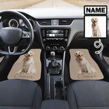 Custom Photo&Name Car Floor Mats Automotive Carpet Non-Slip Universal Interior Car Decor Accessories (Set of 2)
