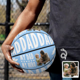 Custom Photo My Dad Basketball Personalized Basketball Gift for Any Basketball Fan