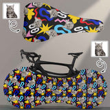 Custom Face Bike Wheel Cover Bike Seat Cover Anti Dust Bicycle Wheel Cover Bicycle Cushion Seat Protector