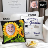 Custom Double Sided Linen Decorative Throw Pillow Case Personalized Photo/Text Natural Flax Soft Breathable Throw Pillow Case