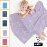 Custom Name Baby Blanket Kids Name Blanket Baby Shower Gifts 30