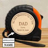 Custom Name Tape Measure Father's Day Gift Personalized Gifts for Dad Husband Grandpa No One Measures Up To You
