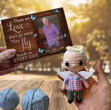 Custom Photo DIY Hand Knitted Doll With Card Personalized Photo Hand Made Doll
