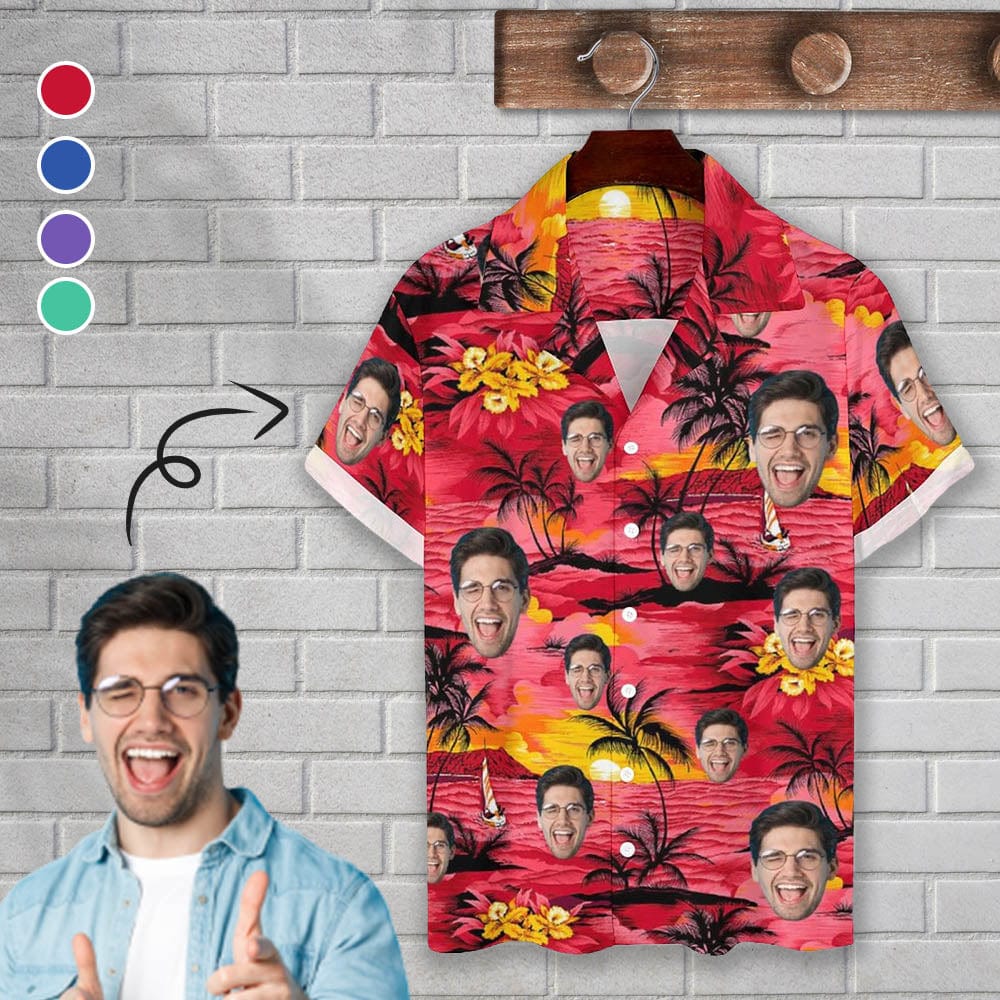 1-Hawaiian Shirt with Pet Face