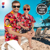 Custom Image Hawaiian Shirt with Photo Red Sea Sunset Unisex & Teenage Create Your Own Hawaiian Shirt