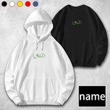 Custom Name Unisex Embroidered Hoodie Personalized Sweatshirt