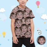 #6-15Y Custom Face Seamless Photo Kid's All Over Print T-shirt