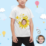 #6-15Y Custom Face Sunflower Kid's All Over Print T-shirt