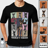 Custom Photo&Name Eras Tour Light T-shirt Personalized Pictures Unisex Shirts Gift For Pet Lovers