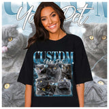 Custom Your Pet Bootleg Rap Pure Cotton Tee Shirts Insert Your Design For Men Women (recommend you to choose +2 of your original size)