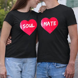 #XS-4XL-Custom Photo DIY Heart Flip Sequin Tee Couple Matching Unisex Cotton T-shirt  For Men and Women