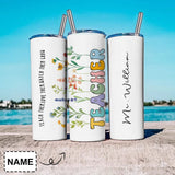 Custom Name Travel Tumbler 20OZ Stainless Steel Personalized Straight Sulimation Car Cup Back to School Gifts for Teacher
