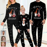 Custom Face Christmas Dwarf&Snowman Sleepwear Personalized Family Slumber Party Matching Long Sleeve Pajamas Set