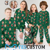 Custom Photo Candle Pajamas Personalized Family Matching and Pet Hoodie Set Christmas Matching Sleepwear