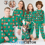 Custom Photo Christmas Gift Pajamas Personalized Family Matching and Pet Hoodie Set Christmas Matching Sleepwear