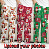 Custom Face Christmas Slumber Party Unisex Long Pajama Pants Best Christmas Gifts for Family for Couple