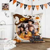 Custom Family Photo Pillow Case Personalized Throw Pillow Cover Happy Halloween Decorations