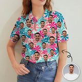 Custom Face Flower Women's Polo Shirt