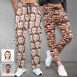 Custom Face Quick Dry Pants Couple's All Over Print Casual Elastic Drawstring Pants Personalized Pants