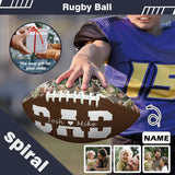 Custom Name&Photo Love Dad Rugby Ball Personalized Rugby Ball Gift for Any Rugby Ball Fan