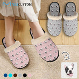 New Product Discounts-Custom Face Fuzzy Slippers for Women and Men Personalized Photo Non-Slip Slippers Indoor Warm House Shoes