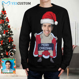 Custom Face Ugly Sweater Merry Christmas Round Neck Sweater for Christmas