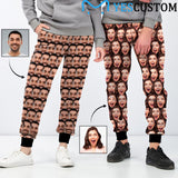 [High Quality] Custom Seamless Face Sweatpants Couple Matching Personalized Casual Sweatpants