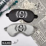 Personalised Name&Initials Eye Mask for Bridal Party Wedding Sleeping/Bride/Bridesmaid Eye Mask