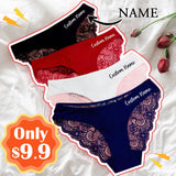 Custom Name Gifts for Bride Panties - Lace Wedding Underwear Bridal Shower Gift Bachelorette Personalized Honeymoon Mother's day