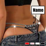 Custom Name Thong Panty Personalized Women Sexy Strings Panties Lingerie Underwear Intimates Girls Gift(DHL is not supported)