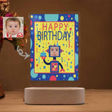 Custom Face Birthday Clear Acrylic Plaque