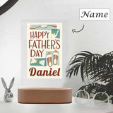 Custom Name Happy Father's Day Clear Acrylic Plaque