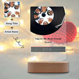 Custom Photo&Song Title&Artist Name Friends The Record Acrylic Music Plaque