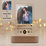 Custom Photo&Song Title&Artist Name Unique Clear Acrylic Music Plaque