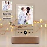 Custom Photo&Song Title&Artist Name Wedding Clear Acrylic Music Plaque