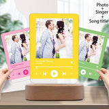 Custom Photo&Song Title&Singer Colorful Acrylic Music Plaque