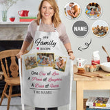 Custom Photo&Name Our Family All Over Print Adjustable Apron