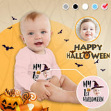 Custom Face Halloween Gift Bubble Romper Personalized Triangular Baby Jumpsuit Bubble