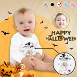 Custom Face Happy Halloween Infant Bodysuit One Piece Jumpsuit Personalized Long Sleeve Rompers Baby Clothes