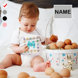 #For 3M-2T Custom Name Childlike Egg Newborn Baby Bodysuit Girls Boys Baby Jumpsuit Personalized Summer Bubble Romper
