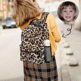 Custom Face Leopard Children's Backpack