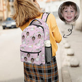 Custom Face Rainbow Horse Children's Backpack