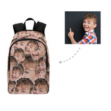 Custom Boy Face Pattern Backpack